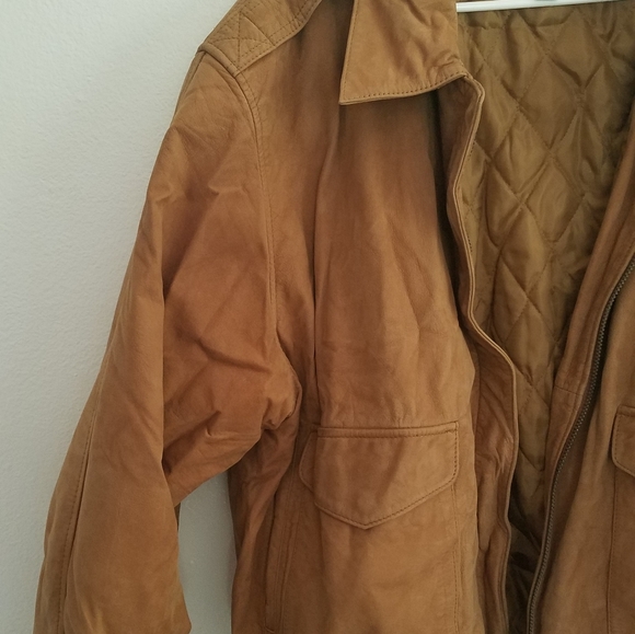 🍁Vintage Genuine Leather Coat🍁 - Picture 6 of 14